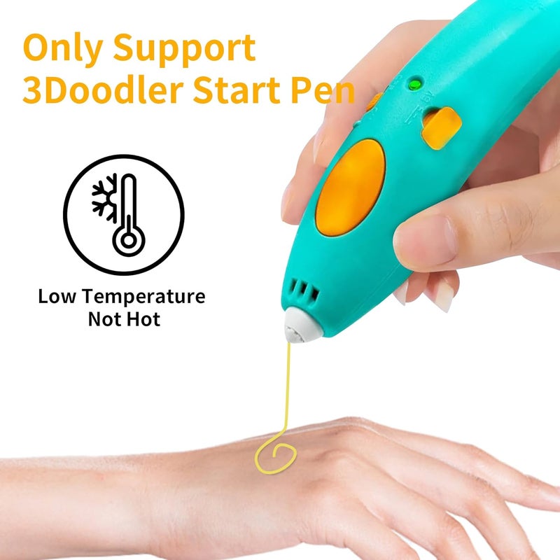 DO3D 3D Pen PCL Filament Refill, Only Fit for 3Doodler Start 3D Pen, PCL Filament Refill Pack by (10 Colors) - Image 2